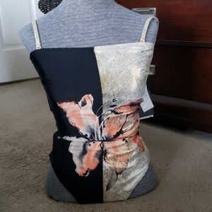 NWT! GOTTEX SZ 12 GOLD BLACK CORAL SWIMSUIT